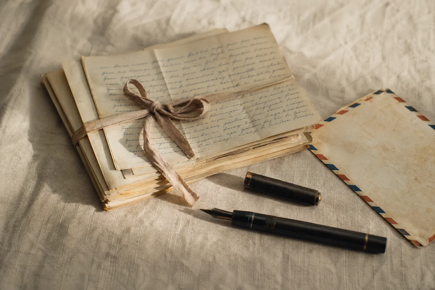 A bundle of handwritten letters